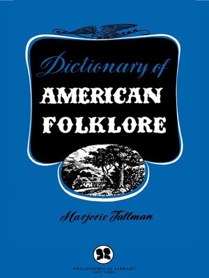 cover image of Dictionary of American Folklore